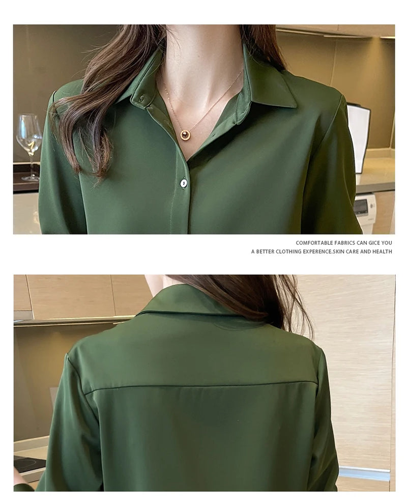 Long Sleeve Women Blouse 