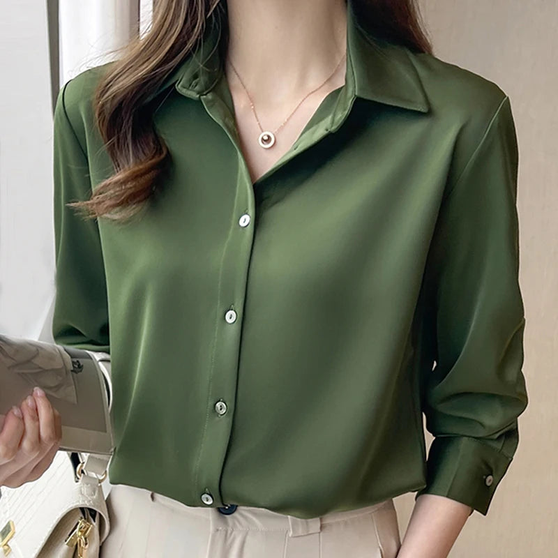 Long Sleeve Women Blouse 