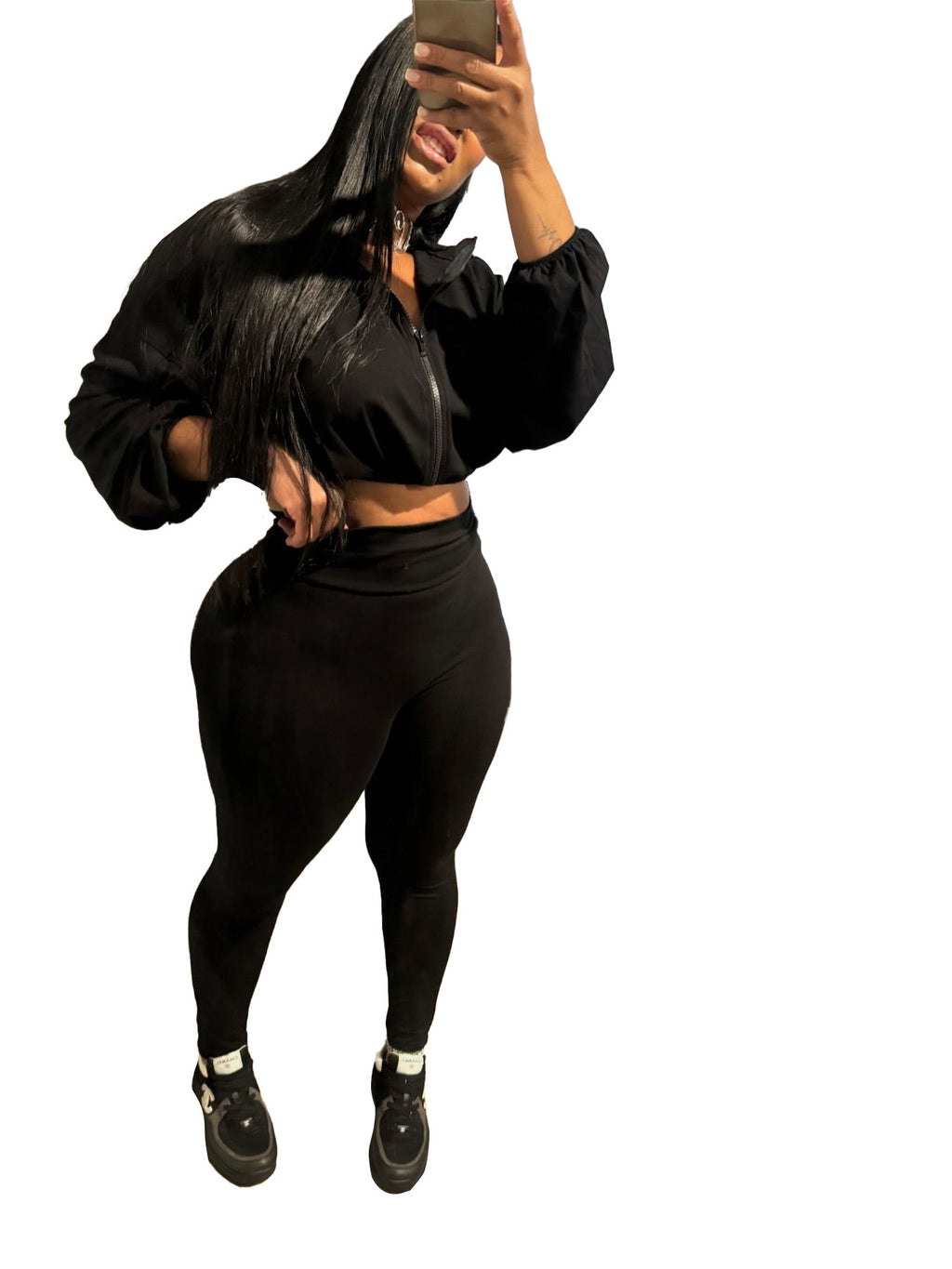Sexy Drawstring Waist Cinching Two-piece Set