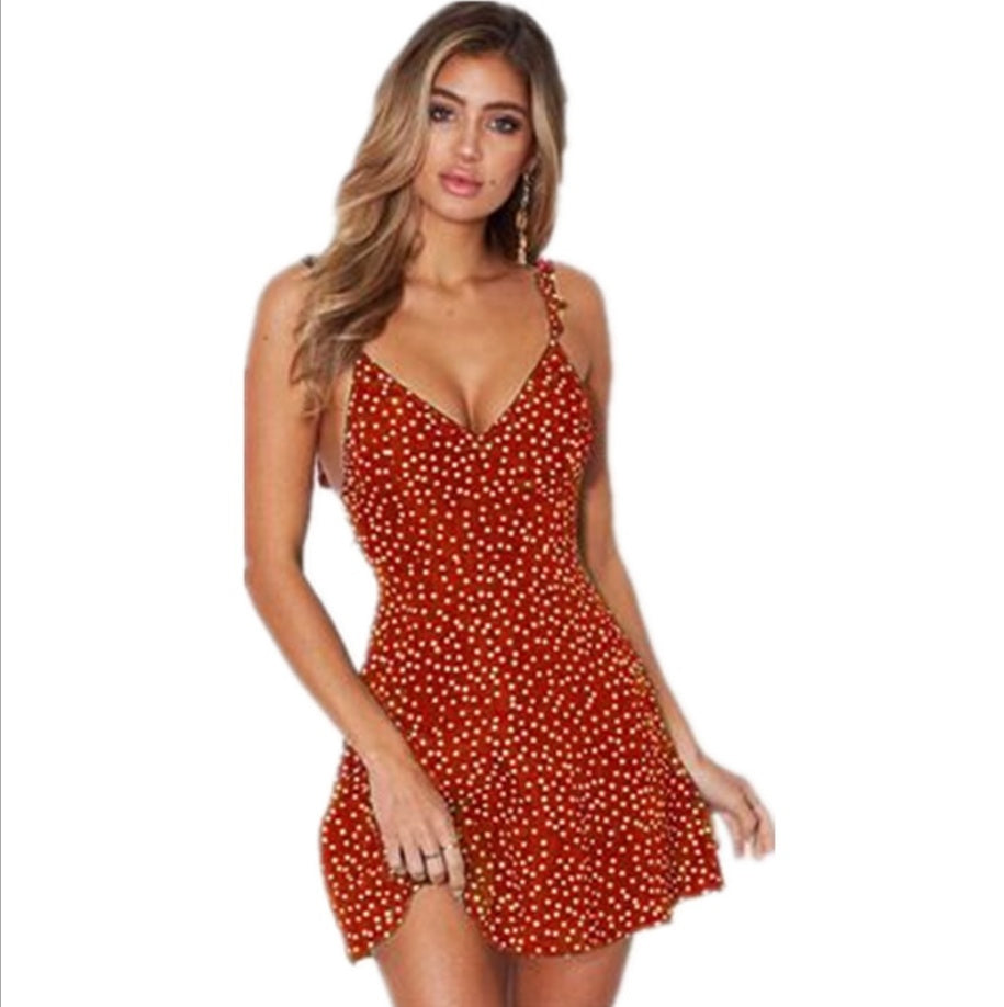 Polka-dot Strappy Sundress