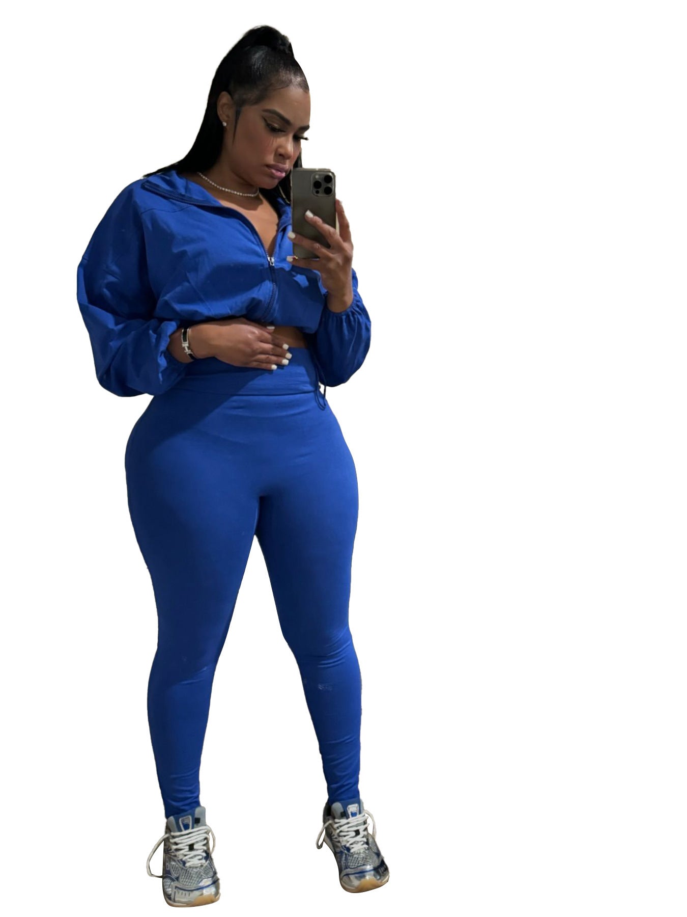 Sexy Drawstring Waist Cinching Two-piece Set