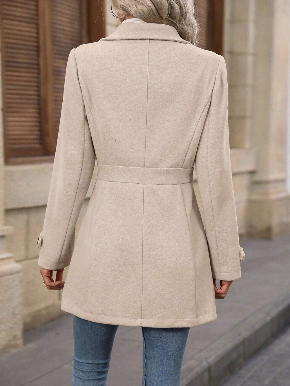 Elegant Single Breasted Woolen Coat