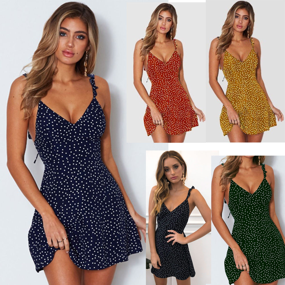 Polka-dot Strappy Sundress