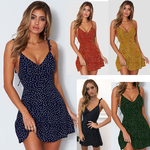 Polka-dot Strappy Sundress