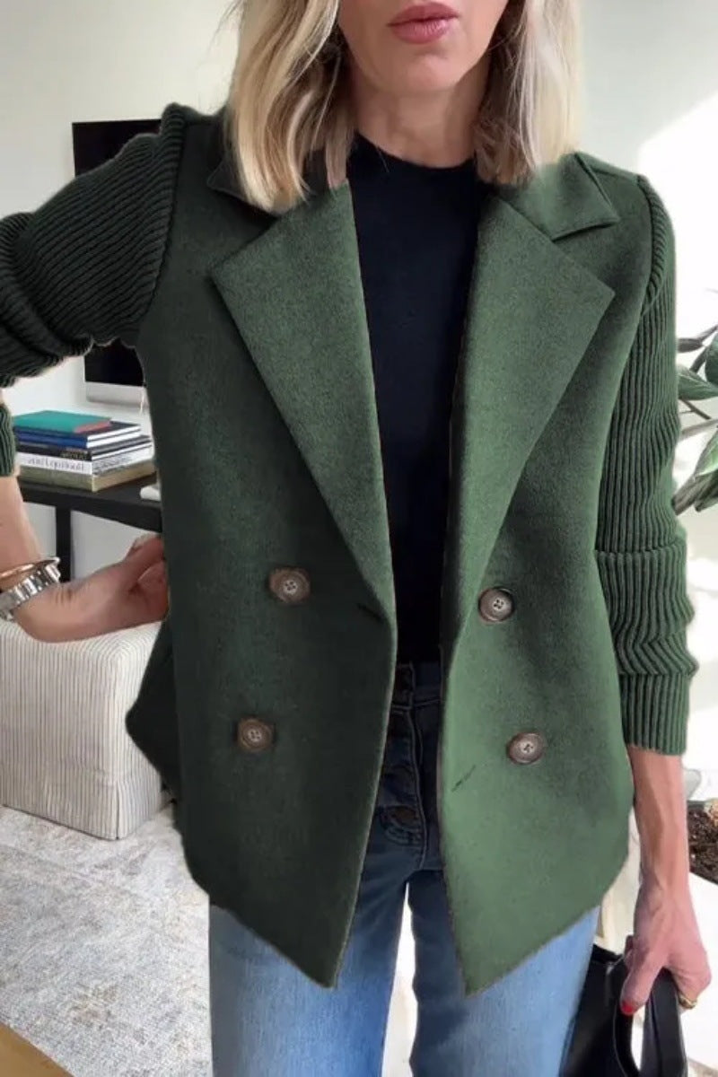 Double-Breasted Lapel Coat