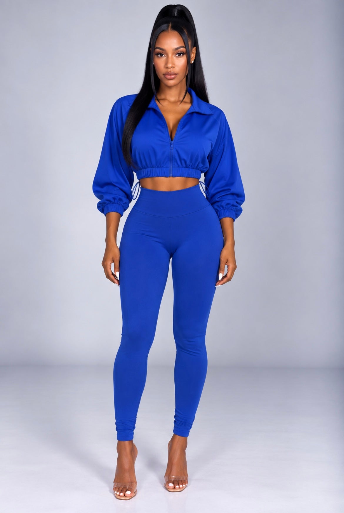 Sexy Drawstring Waist Cinching Two-piece Set