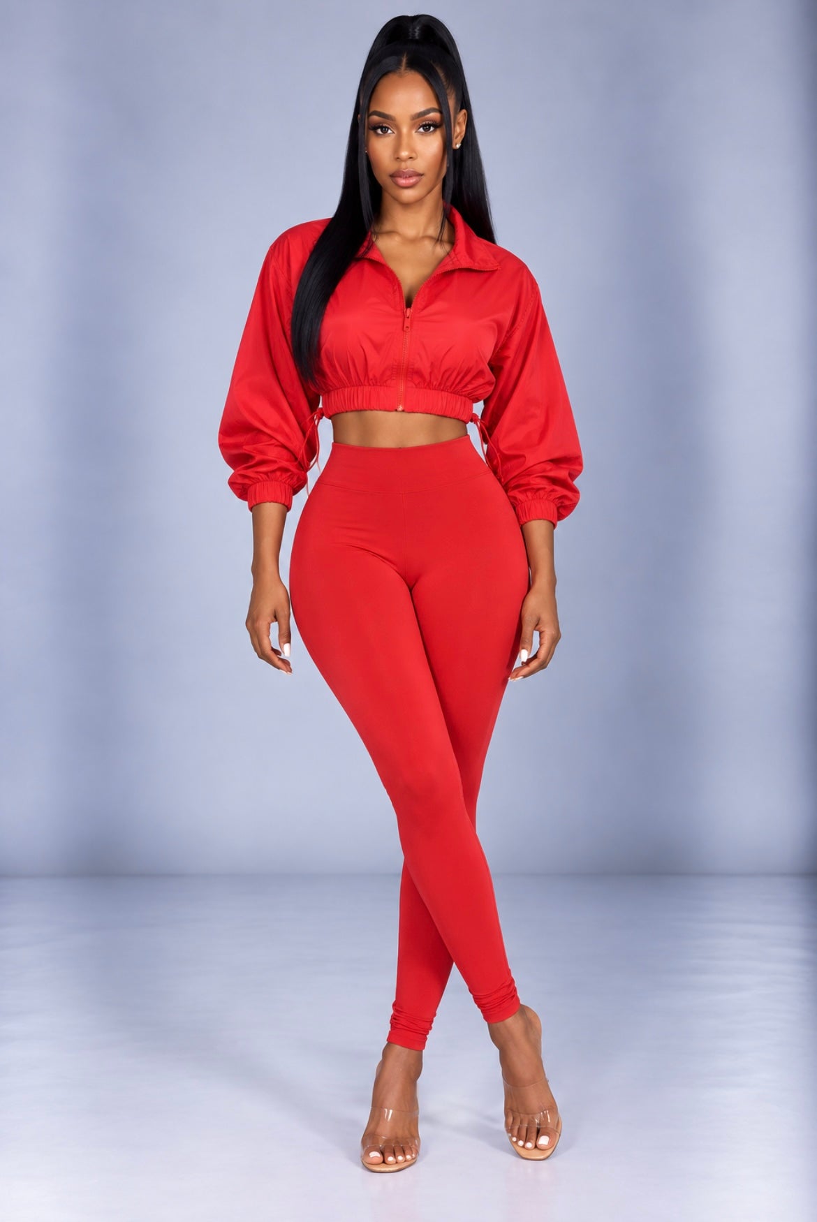 Sexy Drawstring Waist Cinching Two-piece Set