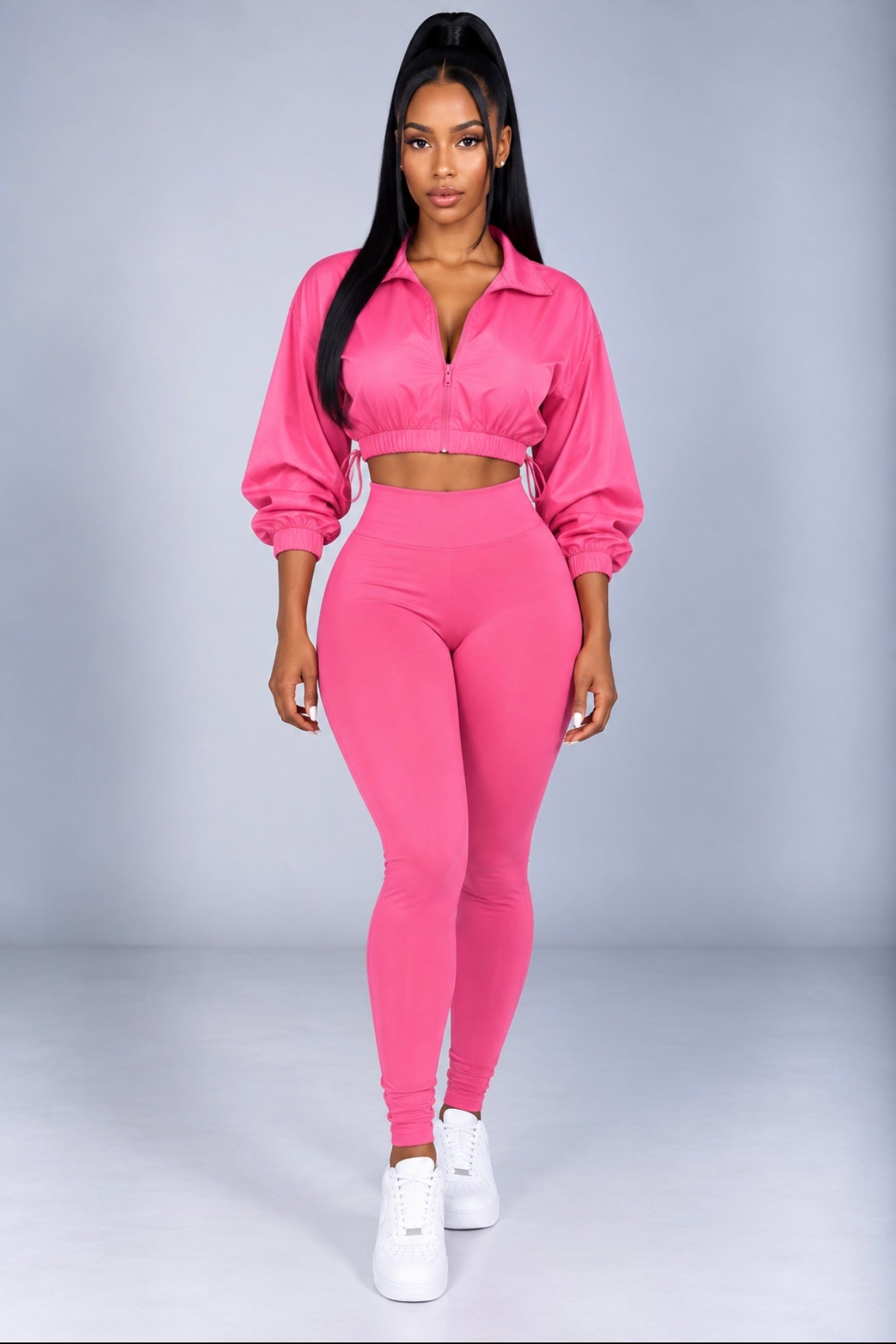 Sexy Drawstring Waist Cinching Two-piece Set