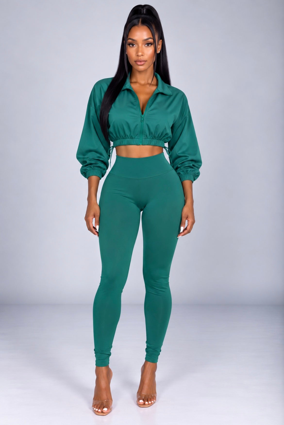Sexy Drawstring Waist Cinching Two-piece Set