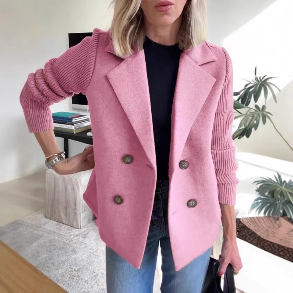 Double-Breasted Lapel Coat