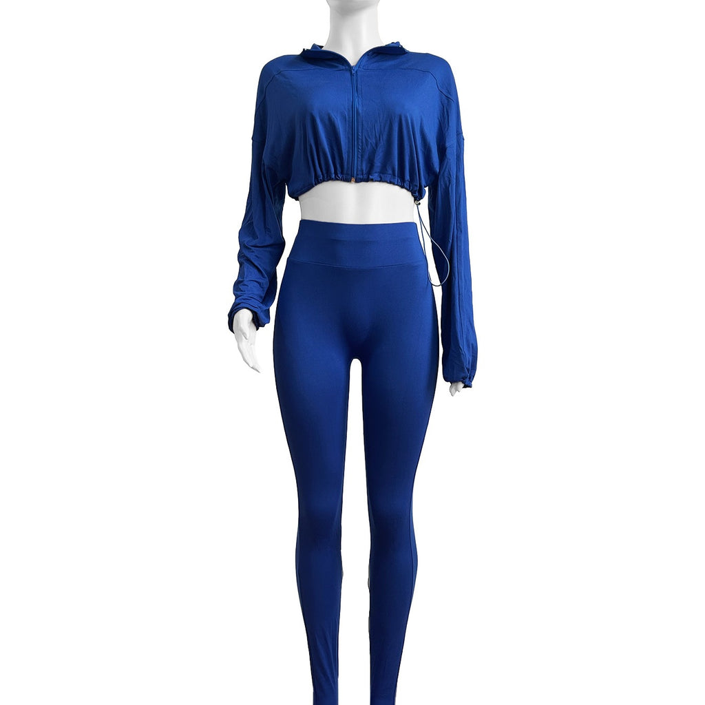 Sexy Drawstring Waist Cinching Two-piece Set