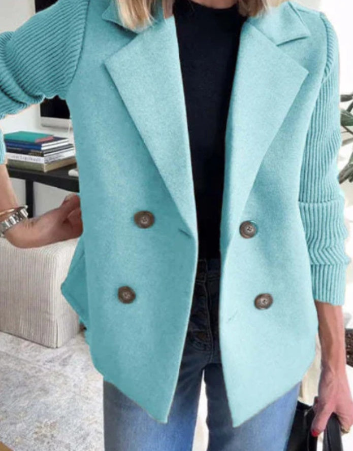 Double-Breasted Lapel Coat
