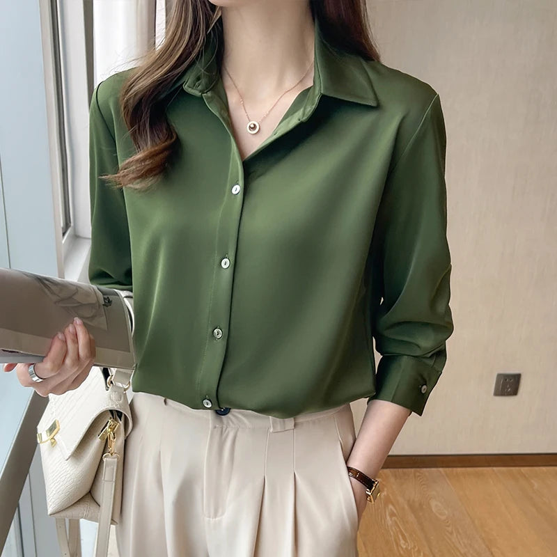 Long Sleeve Women Blouse 