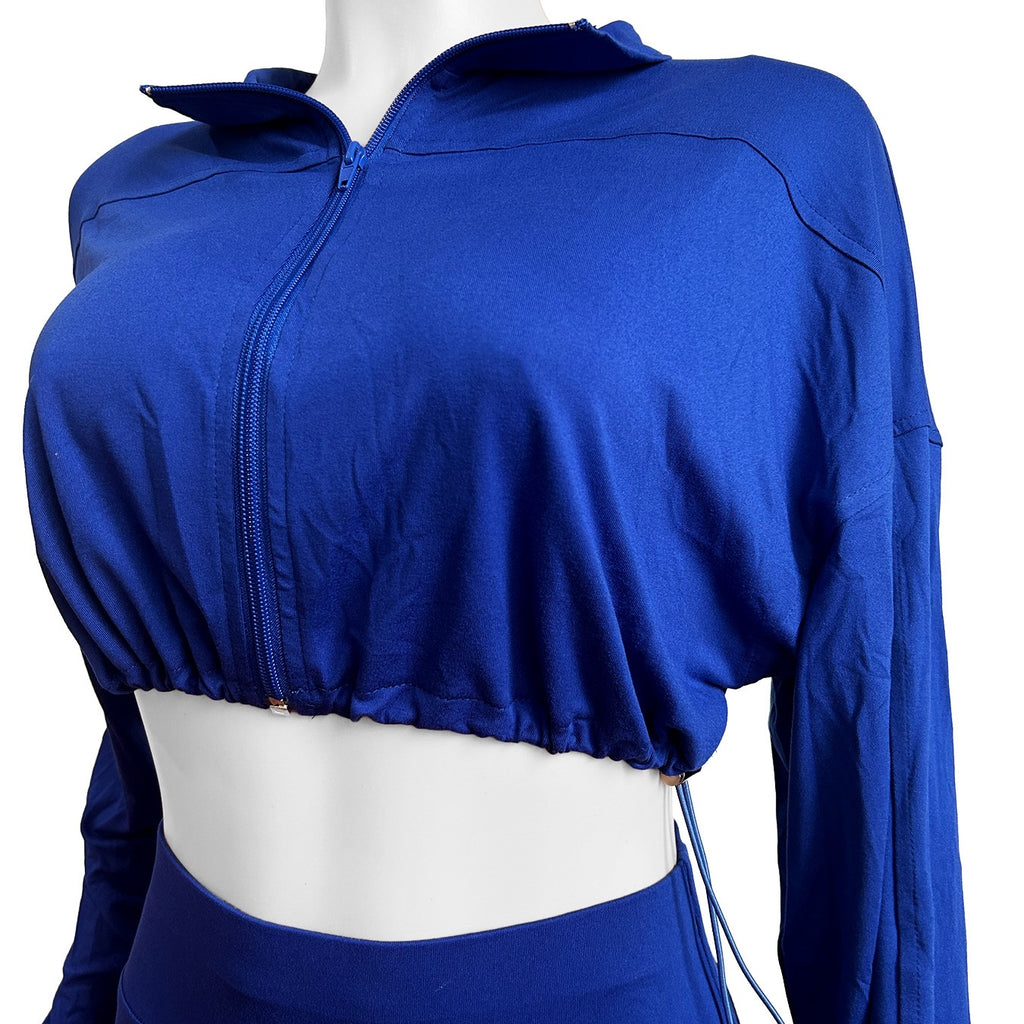 Sexy Drawstring Waist Cinching Two-piece Set
