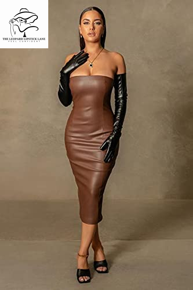 Strapless off Shoulder Tube Top Dress