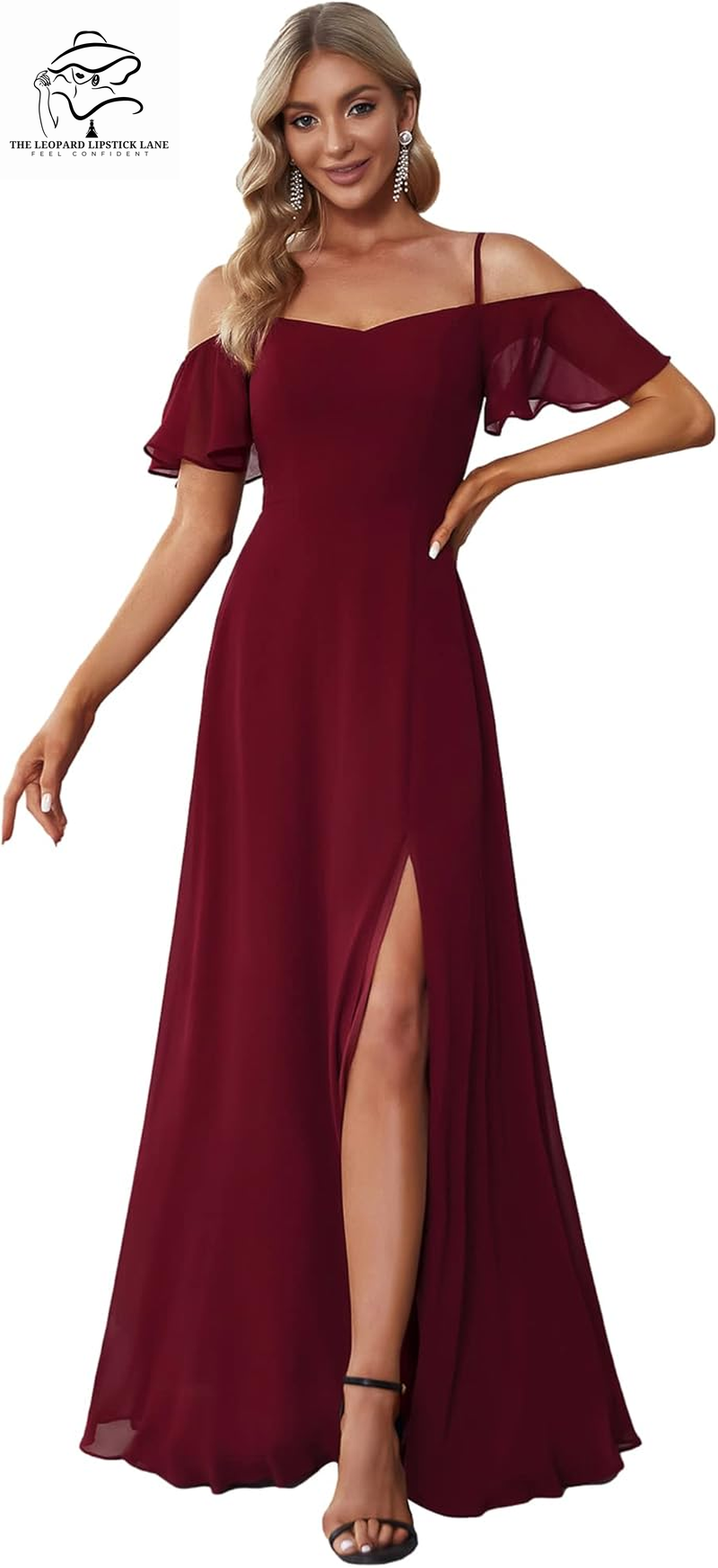 Off Shoulder A-Line Floor Length Bridesmaid Dresses